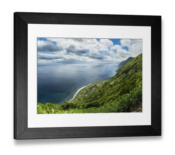 Framed Print : Faja de Sao Joao, Sao Jorge Island in the Azores. The Azores are an autonomous region of Portugal Framed Print : Faja de Sao Joao, Sao Jorge Island in the Azores. The Azores are an autonomous region of Portugal