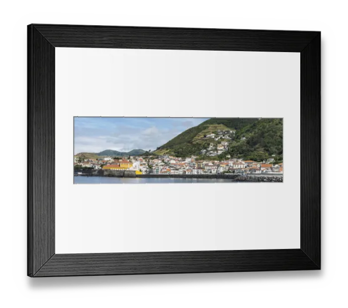 Framed Print : Velas, the main town on Sao Jorge Island, Azores, Portugal Framed Print : Velas, the main town on Sao Jorge Island, Azores, Portugal