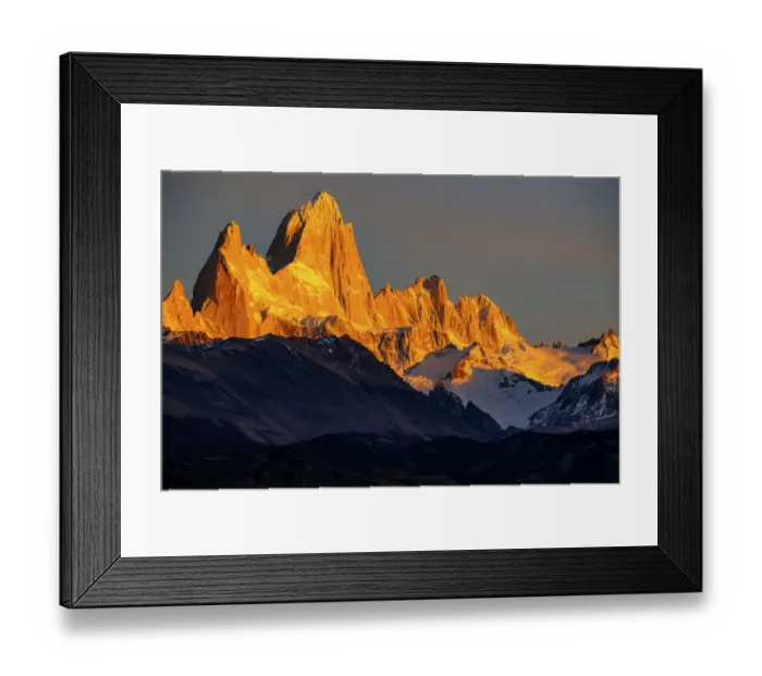 Framed Print : Argentina, Patagonia. El Chalten, Fitz Roy Framed Print : Argentina, Patagonia. El Chalten, Fitz Roy