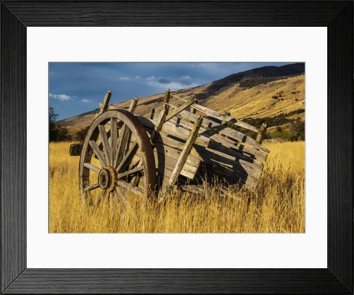 Framed Print : Argentina, Patagonia. Old rustic wagon Framed Print : Argentina, Patagonia. Old rustic wagon