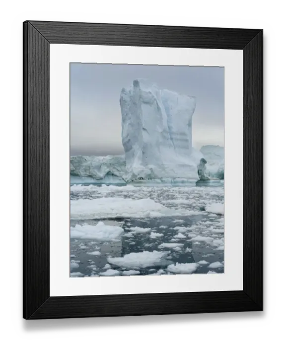 Framed Print : Ilulissat Icefjord at Disko Bay, Greenland, Danish Territory