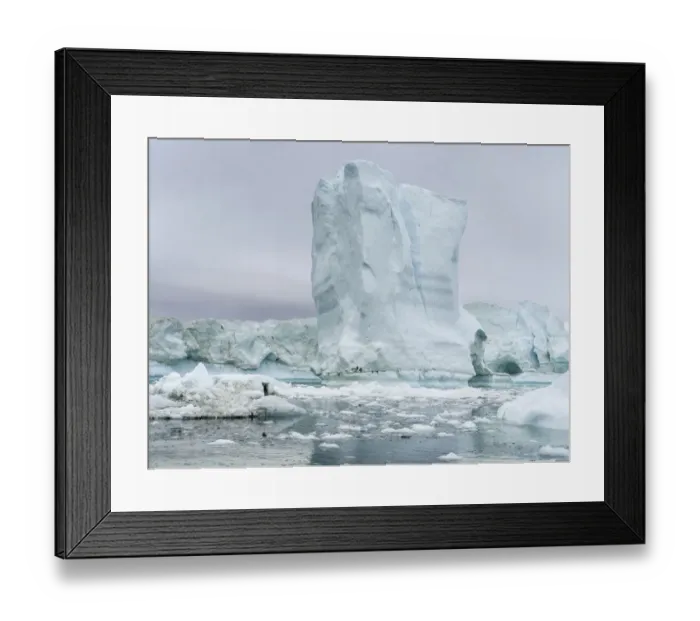 Framed Print : Ilulissat Icefjord at Disko Bay, Greenland, Danish Territory