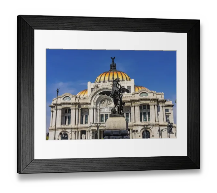 Framed Print : Pegasus statue in front of Palacio de Bellas Artes, Mexico City, Mexico