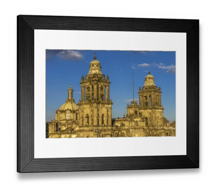 Framed Print : Metropolitan Cathedral and Presidents Palace in Zocalo, Mexico City, Mexico Framed Print : Metropolitan Cathedral and Presidents Palace in Zocalo, Mexico City, Mexico