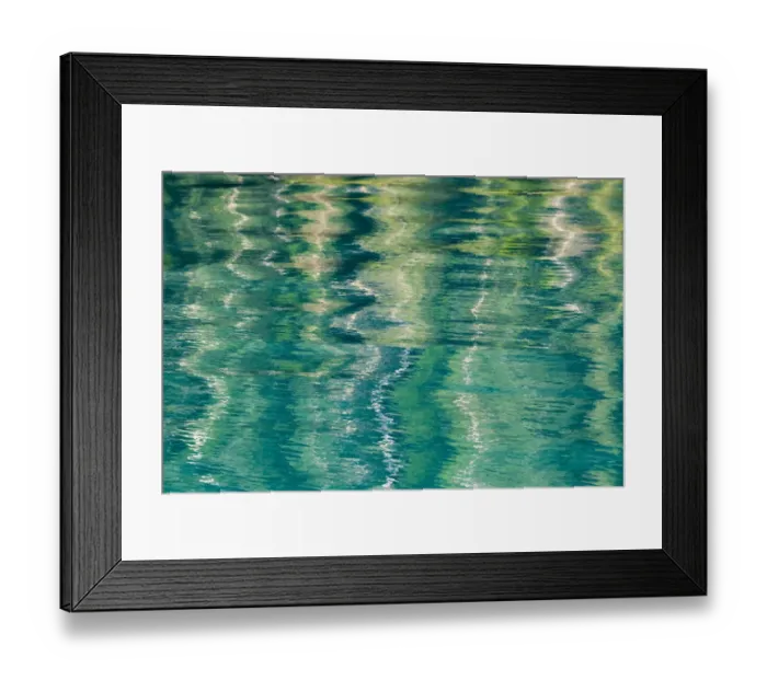 Framed Print : USA, Alaska, Craig. Reflection in rippled water Framed Print : USA, Alaska, Craig. Reflection in rippled water