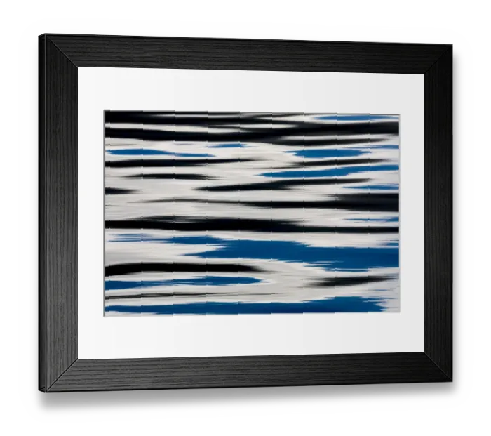 Framed Print : USA, Alaska, Craig. Reflection in rippled water