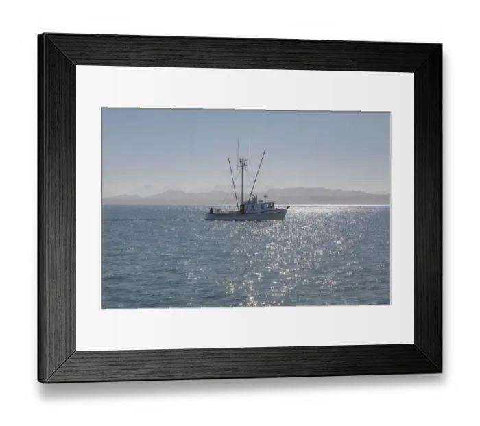 Framed Print : USA, Alaska, Craig. Trawler in Gulf of Esquibel