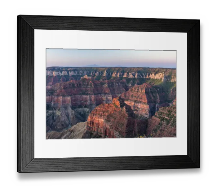 Framed Print : View from Imperial Point on the North Rim in Grand Canyon National Park, Arizona, USA