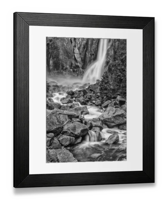 Framed Print : USA, California, Yosemite, Bridlevale Falls Framed Print : USA, California, Yosemite, Bridlevale Falls