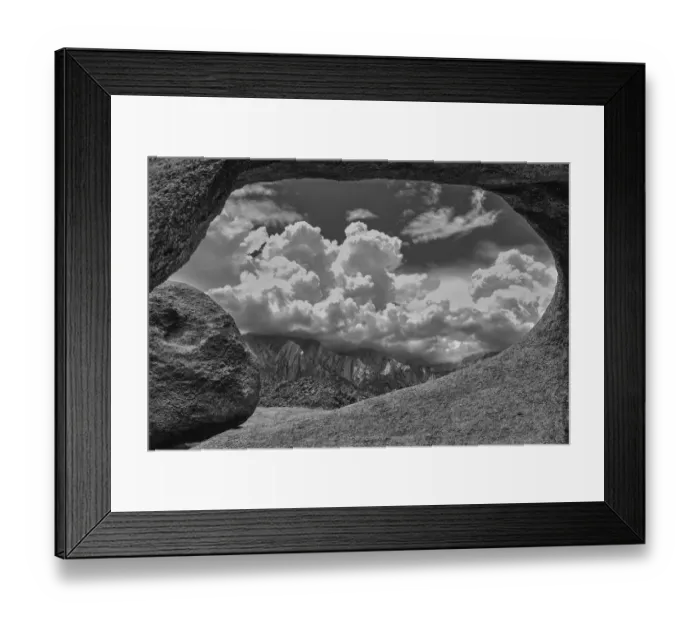 Framed Print : USA, Eastern Sierra, Mosaic Arch