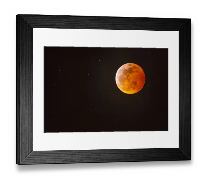 Framed Print : USA, California, San Luis Obispo County. Full blood moon lunar eclipse. Credit as Framed Print : USA, California, San Luis Obispo County. Full blood moon lunar eclipse. Credit as