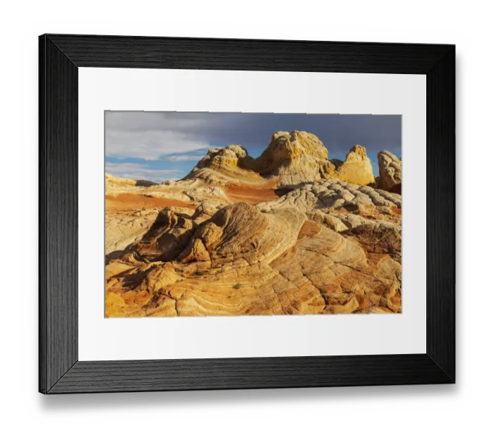 Framed Print : USA, Arizona, Vermilion Cliffs National Monument. Striations in sandstone formations Framed Print : USA, Arizona, Vermilion Cliffs National Monument. Striations in sandstone formations
