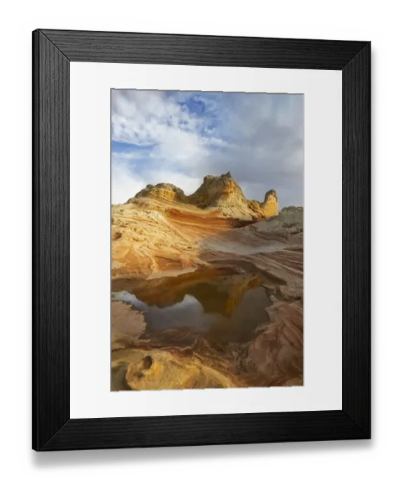 Framed Print : USA, Arizona, Vermilion Cliffs National Monument. Striations in sandstone formations Framed Print : USA, Arizona, Vermilion Cliffs National Monument. Striations in sandstone formations
