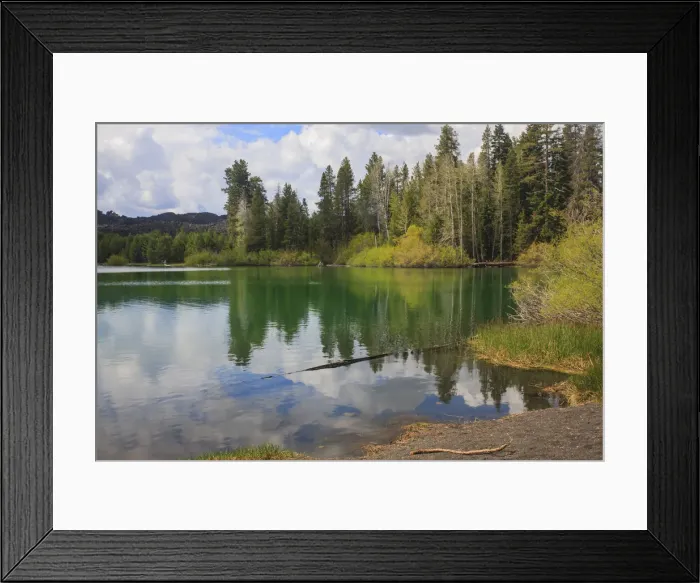 Framed Print : Lake located at the northeast corner of Lassen Volcanic Park in Northern California Framed Print : Lake located at the northeast corner of Lassen Volcanic Park in Northern California