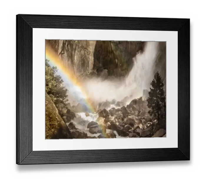 Framed Print : USA, California, Yosemite, Yosemite Falls, rainbow Framed Print : USA, California, Yosemite, Yosemite Falls, rainbow