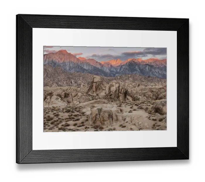 Framed Print : USA, Eastern Sierra, Alabama Hills Framed Print : USA, Eastern Sierra, Alabama Hills
