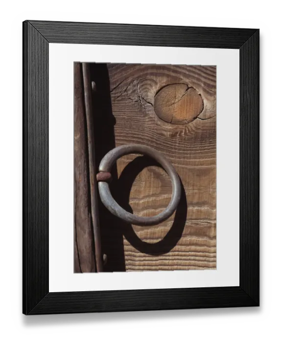 Framed Print : Rusted metal, California