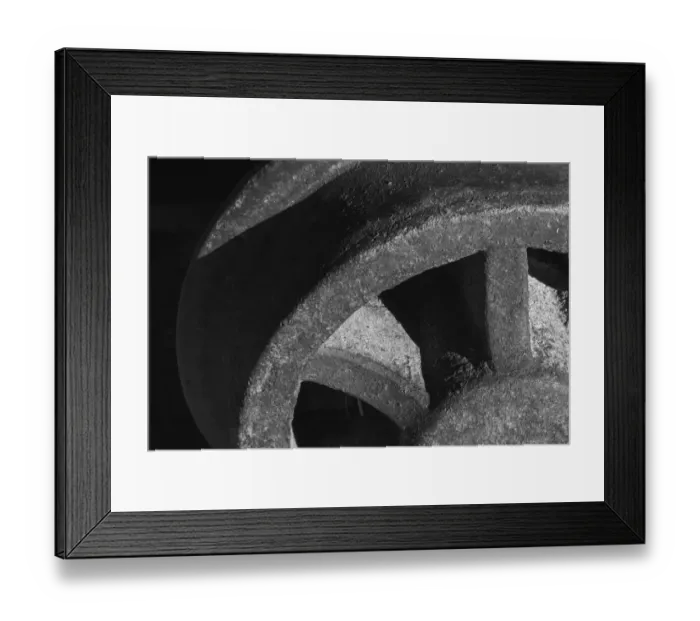 Framed Print : Rusted metal, California