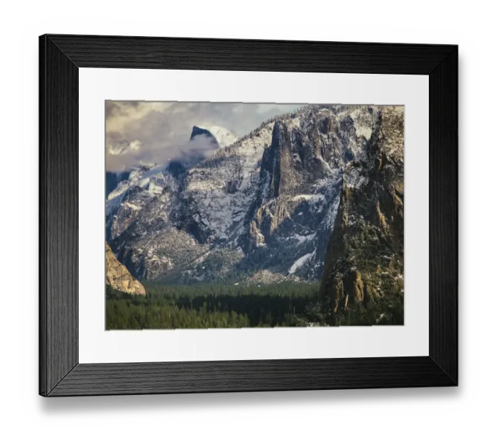 Framed Print : Half Dome and Valley, Yosemite National Park, California