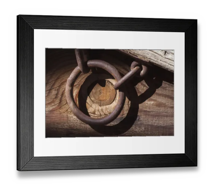 Framed Print : Rusted metal, California