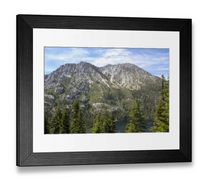 Framed Print : View from Inspiration Point, Emerald Bay, Lake Tahoe, California, Usa
