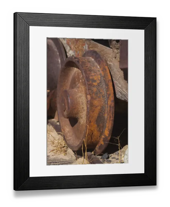 Framed Print : Rusted metal, California Framed Print : Rusted metal, California