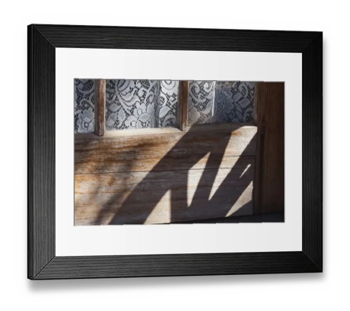 Framed Print : Wagon wheel shadows, California Framed Print : Wagon wheel shadows, California