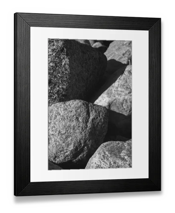 Framed Print : Hornblende granite rocks, California