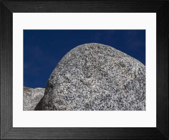 Framed Print : Hornblende granite rocks, California