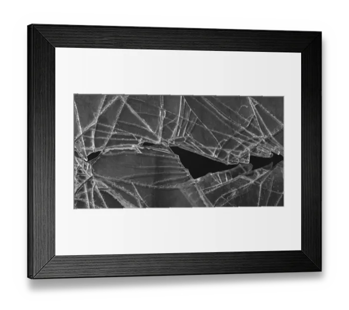 Framed Print : Shattered glass abstract Framed Print : Shattered glass abstract