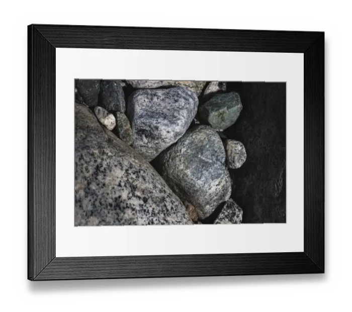 Framed Print : Hornblende granite rocks, California