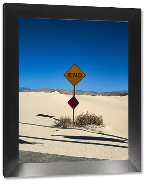 End sign, Coachella Valley, California sign, Coachella Valley, California