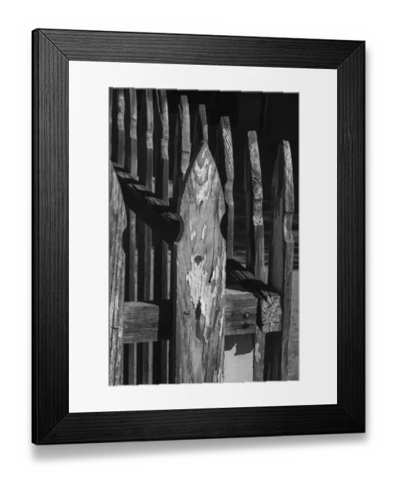 Framed Print : Old wood design, California Framed Print : Old wood design, California