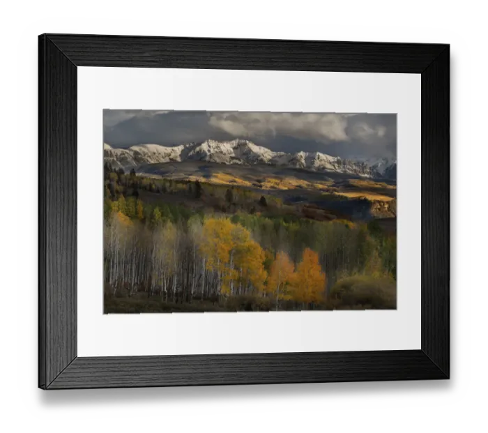 Framed Print : USA, Colorado, San Juan Mountains. Mountains and forest landscape Framed Print : USA, Colorado, San Juan Mountains. Mountains and forest landscape