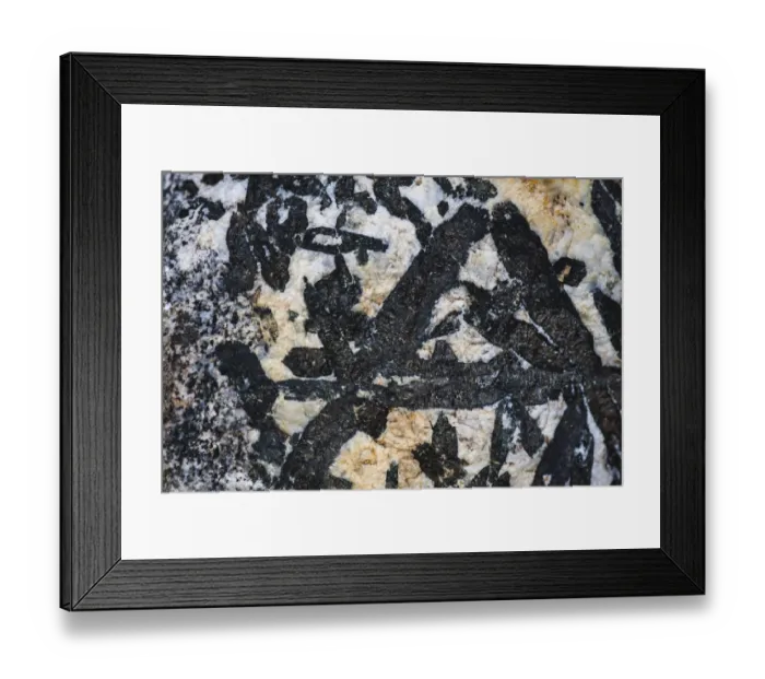 Framed Print : Hornblende granite rocks, California