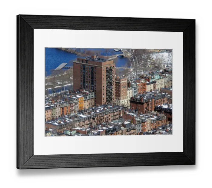 Framed Print : Back Bay, Boston, Massachusetts, Usa