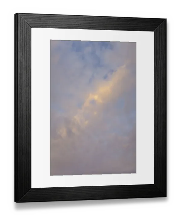 Framed Print : Evening sky over Lake Huron, Mackinaw City, Michigan