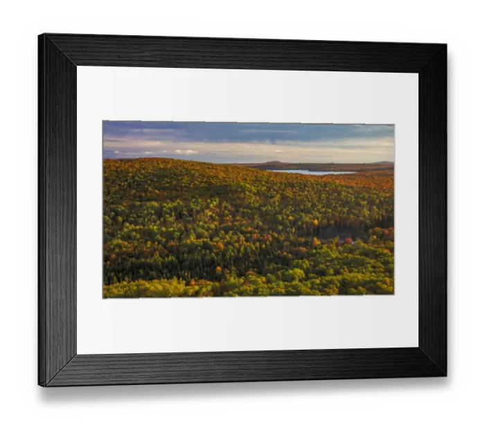 Framed Print : View of Lake Medora from Brockway Mountain near Copper Harbor in the Upper Peninsula of Michigan Framed Print : View of Lake Medora from Brockway Mountain near Copper Harbor in the Upper Peninsula of Michigan