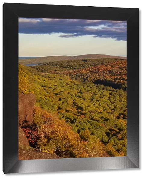 View from Brockway Mountain near Copper Harbor in the Upper Peninsula of Michigan, USA