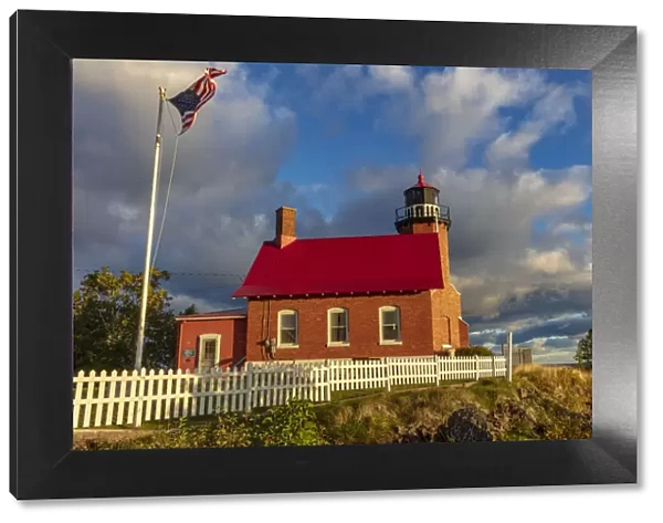 Historic Eagle Harbor Lighthouse n the Upper Peninsula of Michigan, USA