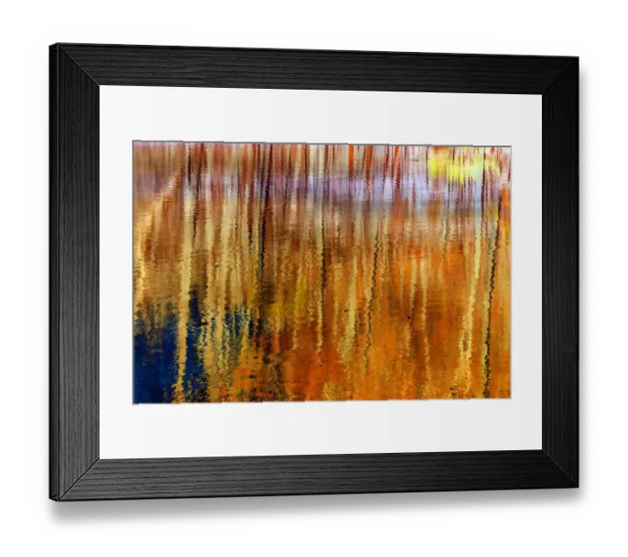 Framed Print : Colorful abstract reflection in lake water Framed Print : Colorful abstract reflection in lake water
