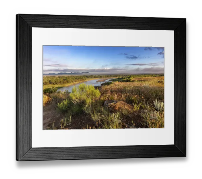 Framed Print : The Powder River in Custer County, Montana, USA