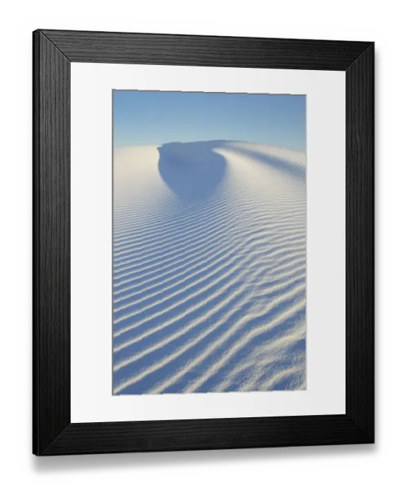 Framed Print : Ripple patterns in gypsum sand dunes, White Sands National Monument, New Mexico Framed Print : Ripple patterns in gypsum sand dunes, White Sands National Monument, New Mexico
