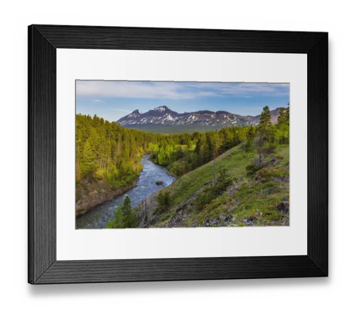 Framed Print : The South Fork of the Two Medicine River in the Lewis and Clark National Forest, Montana Framed Print : The South Fork of the Two Medicine River in the Lewis and Clark National Forest, Montana