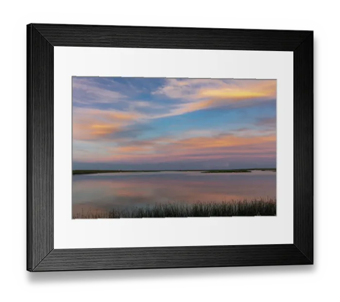 Framed Print : Sunset clouds reflection at Medicine Lake National Wildlife Refuge, Montana, USA Framed Print : Sunset clouds reflection at Medicine Lake National Wildlife Refuge, Montana, USA