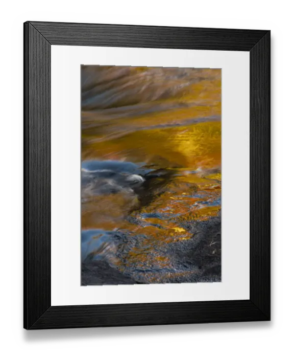 Framed Print : USA, New York, Adirondack State Park. Autumn reflections on stream Framed Print : USA, New York, Adirondack State Park. Autumn reflections on stream