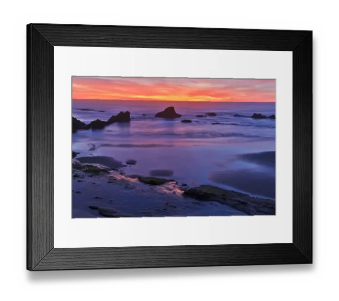 Framed Print : Sunset over the Pacific Ocean from Seal Rock along the Oregon Coast Framed Print : Sunset over the Pacific Ocean from Seal Rock along the Oregon Coast
