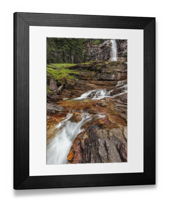 Framed Print : Virginia Falls in Glacier National Park, Montana, USA Framed Print : Virginia Falls in Glacier National Park, Montana, USA