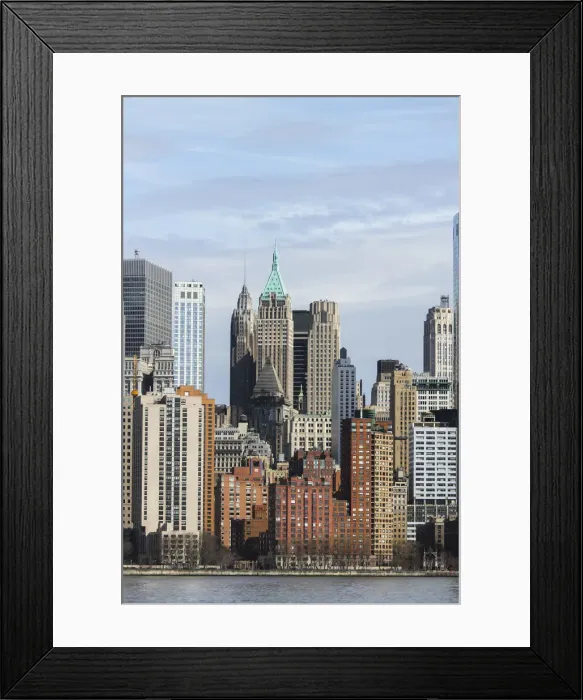 Framed Print : Manhattan skyscrapers on the Hudson River, New York, New York, Usa Framed Print : Manhattan skyscrapers on the Hudson River, New York, New York, Usa