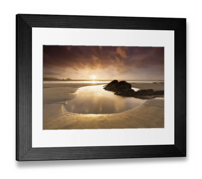 Framed Print : USA, Washington State, Olympic National Park. Sunrise on coast beach and rocks. Credit as Framed Print : USA, Washington State, Olympic National Park. Sunrise on coast beach and rocks. Credit as